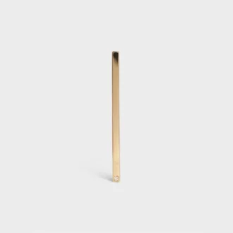 Celine Sentimental Straight Earring in Yellow Gold and Diamond Celine Sentimental Straight Earring in Yellow Gold and Diamond