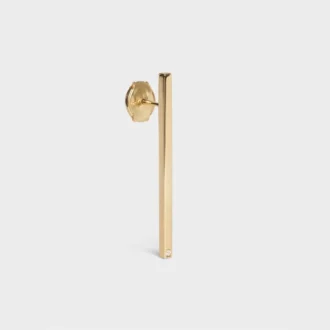 Celine Sentimental Straight Earring in Yellow Gold and Diamond Celine Sentimental Straight Earring in Yellow Gold and Diamond