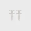 Celine Set of 2 Snap Hair Clip in Brass with Rhodium Finish and Steel Celine Set of 2 Snap Hair Clip in Brass with Rhodium Finish and Steel