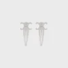 Celine Set of 2 Snap Hair Clip in Brass with Rhodium Finish and Steel Celine Set of 2 Snap Hair Clip in Brass with Rhodium Finish and Steel