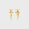 Celine Set of 2 Snap Hair Clips in Brass with Gold Finish and Steel Celine Set of 2 Snap Hair Clips in Brass with Gold Finish and Steel