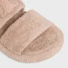 Celine Slides Triomphe in Sponge Fabric Celine Slides Triomphe in Sponge Fabric