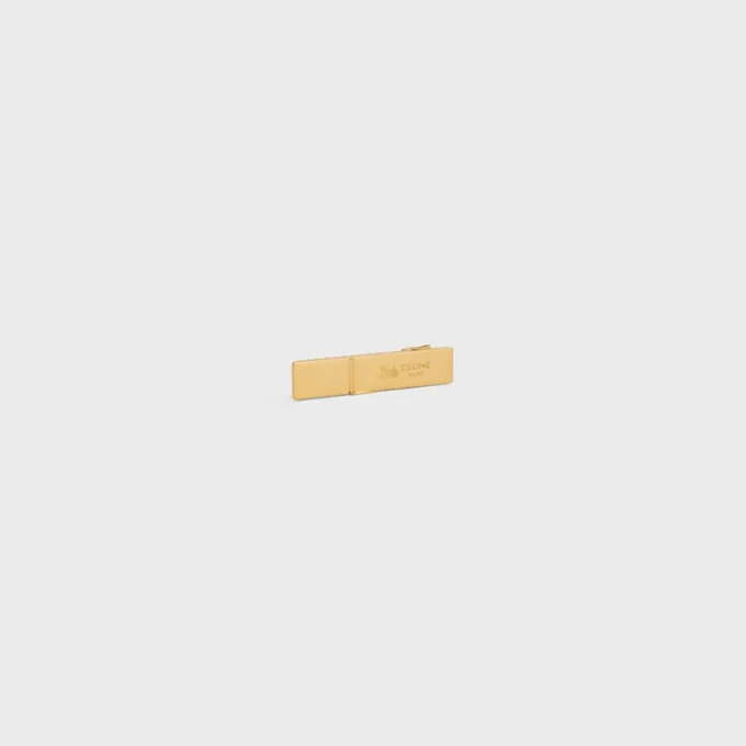 Celine Sulky Hair Clip in Brass with Gold Finish and Steel Celine Sulky Hair Clip in Brass with Gold Finish and Steel