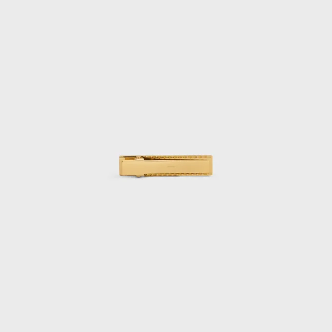 Celine Sulky Hair Clip in Brass with Gold Finish and Steel Celine Sulky Hair Clip in Brass with Gold Finish and Steel