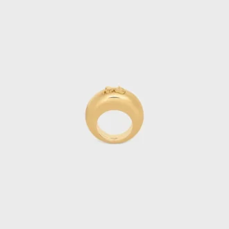 Celine Sulky Ring in Brass with Gold Finish
