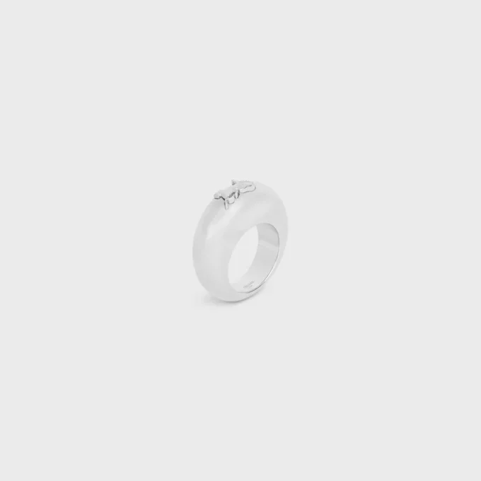 Celine Sulky Ring in Brass with Rhodium Finish Celine Sulky Ring in Brass with Rhodium Finish