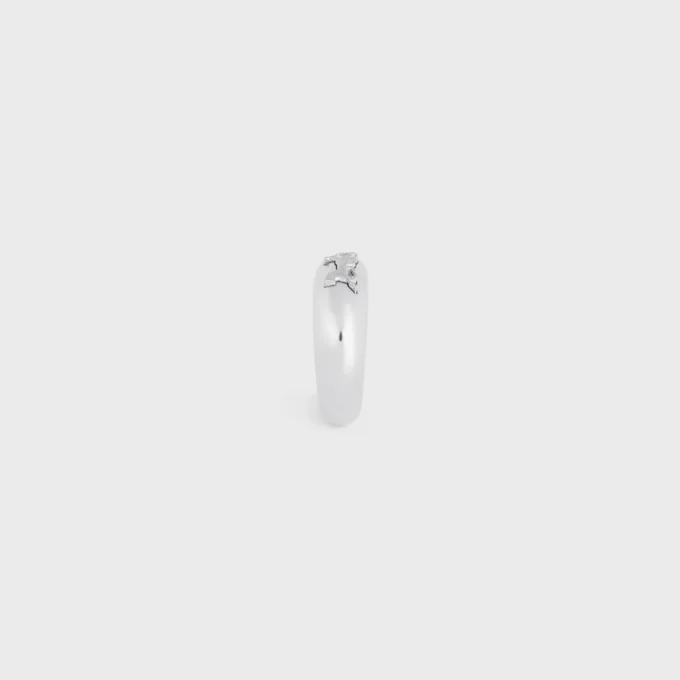 Celine Sulky Ring in Brass with Rhodium Finish Celine Sulky Ring in Brass with Rhodium Finish