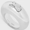 Celine Sulky Ring in Brass with Rhodium Finish Celine Sulky Ring in Brass with Rhodium Finish