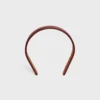 Celine Toile Triomphe Thin Headband in Lambskin and Toile Triomphe Celine Toile Triomphe Thin Headband in Lambskin and Toile Triomphe