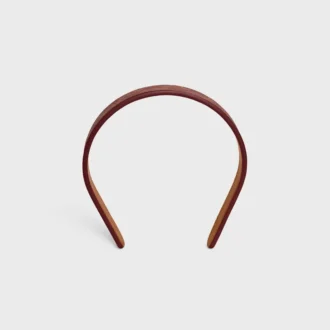 Celine Toile Triomphe Thin Headband in Lambskin and Toile Triomphe