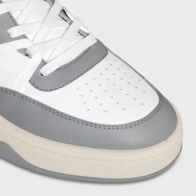 Celine Trainer Ct-09 Low Lace-Up Sneaker in Calfskin and Mesh