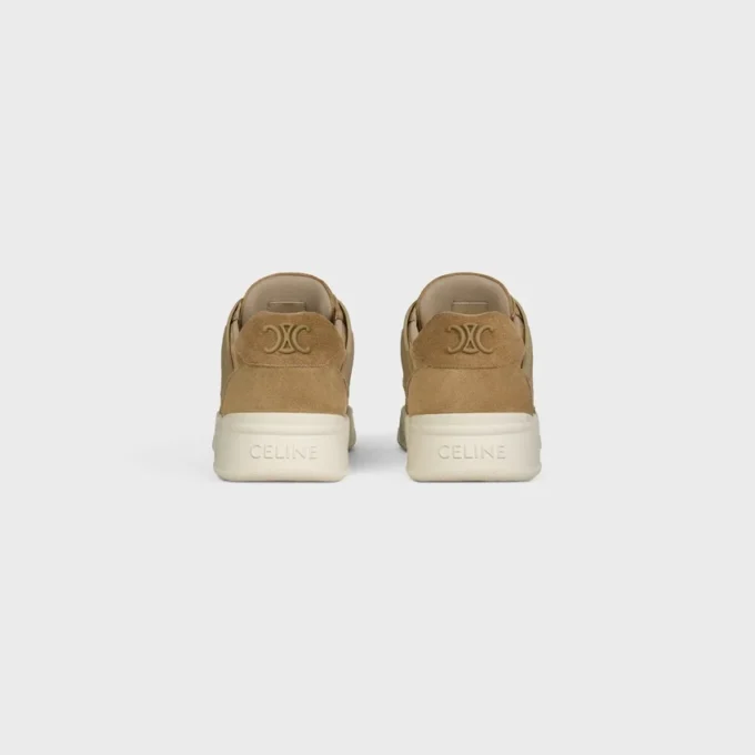 Celine Trainer Ct-09 Low Lace-Up Sneaker in Suede Calfskin and Mesh Celine Trainer Ct-09 Low Lace-Up Sneaker in Suede Calfskin and Mesh