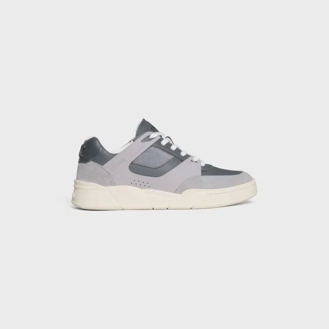 Celine Trainer Ct-09 Low Lace-Up Sneaker in Suede Calfskin, Calfskin and Mesh Celine Trainer Ct-09 Low Lace-Up Sneaker in Suede Calfskin, Calfskin and Mesh
