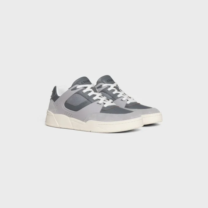 Celine Trainer Ct-09 Low Lace-Up Sneaker in Suede Calfskin, Calfskin and Mesh Celine Trainer Ct-09 Low Lace-Up Sneaker in Suede Calfskin, Calfskin and Mesh