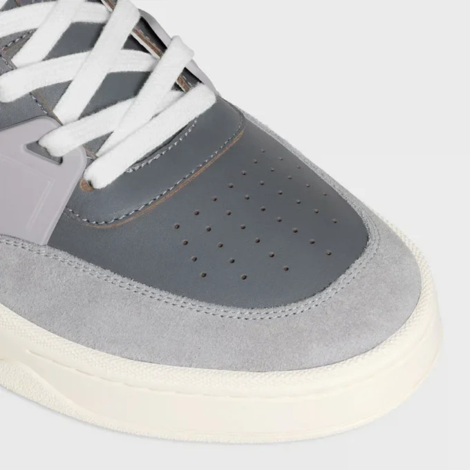 Celine Trainer Ct-09 Low Lace-Up Sneaker in Suede Calfskin, Calfskin and Mesh Celine Trainer Ct-09 Low Lace-Up Sneaker in Suede Calfskin, Calfskin and Mesh