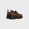 Celine Triomphe Derbies in Waxed Suede Calfskin Celine Triomphe Derbies in Waxed Suede Calfskin