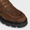 Celine Triomphe Derbies in Waxed Suede Calfskin Celine Triomphe Derbies in Waxed Suede Calfskin