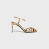 Celine Triomphe Sandal in Laminated Lambskin Celine Triomphe Sandal in Laminated Lambskin