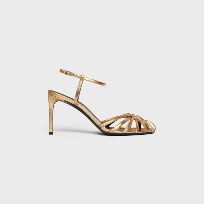 Celine Triomphe Sandal in Laminated Lambskin Celine Triomphe Sandal in Laminated Lambskin