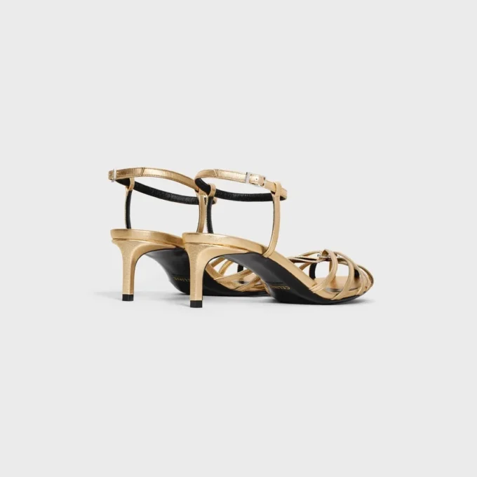 Celine Triomphe Sandal in Laminated Lambskin Celine Triomphe Sandal in Laminated Lambskin