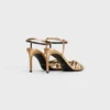 Celine Triomphe Sandal in Laminated Lambskin Celine Triomphe Sandal in Laminated Lambskin