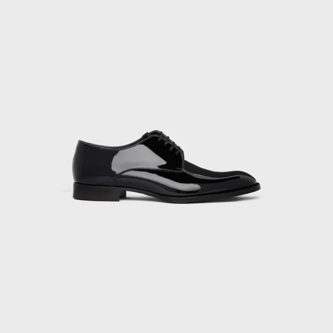 Celine Tuxedo Derby in Patent Calfskin Celine Tuxedo Derby in Patent Calfskin