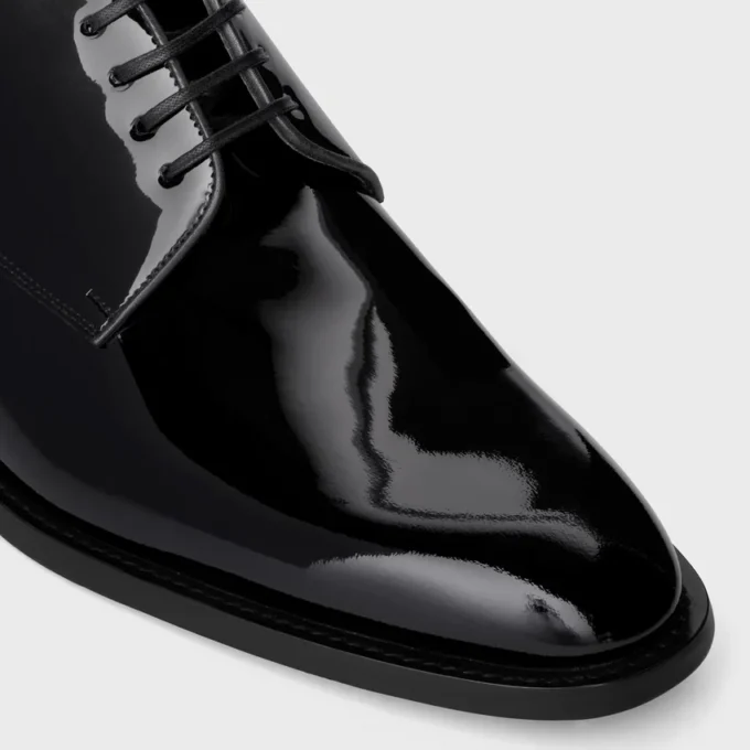 Celine Tuxedo Derby in Patent Calfskin Celine Tuxedo Derby in Patent Calfskin