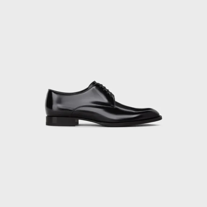 Celine Tuxedo Derby in Polished Bull Celine Tuxedo Derby in Polished Bull