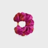 Celine Weaved Ribbons Scrunchy in Silk and Brass with Gold Finish Celine Weaved Ribbons Scrunchy in Silk and Brass with Gold Finish