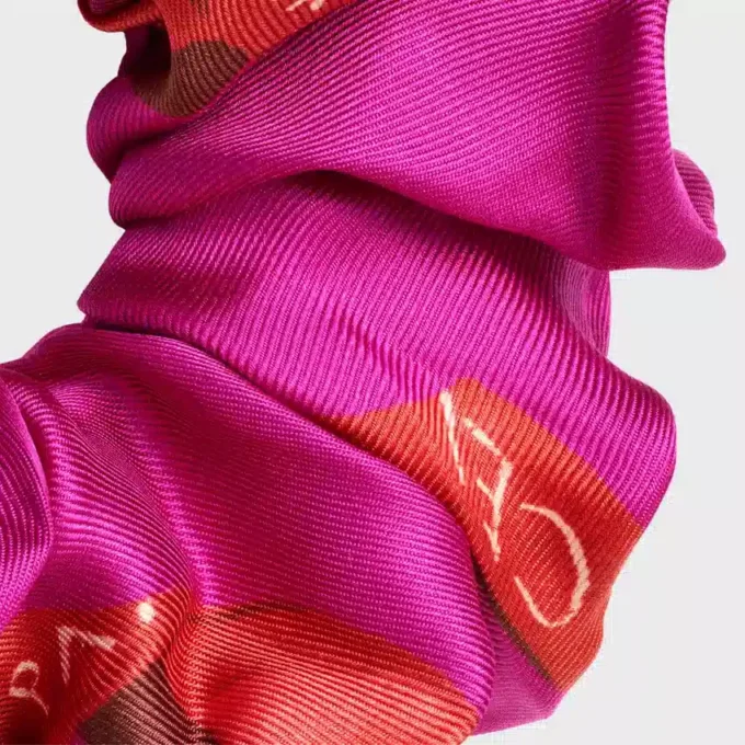Celine Weaved Ribbons Scrunchy in Silk and Brass with Gold Finish Celine Weaved Ribbons Scrunchy in Silk and Brass with Gold Finish