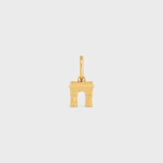 Charms Arc De Triomphe in Brass with Gold Finish Charms Arc De Triomphe in Brass with Gold Finish