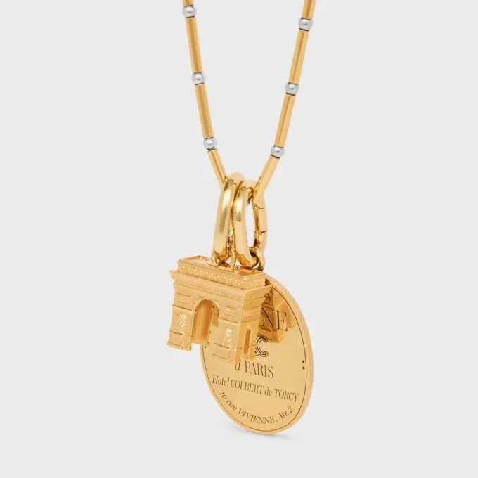 Charms Arc De Triomphe in Brass with Gold Finish Charms Arc De Triomphe in Brass with Gold Finish