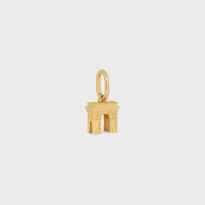 Charms Arc De Triomphe in Brass with Gold Finish Charms Arc De Triomphe in Brass with Gold Finish