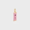 Charms Candy Bar in Enamel and Brass with Gold Finish Charms Candy Bar in Enamel and Brass with Gold Finish