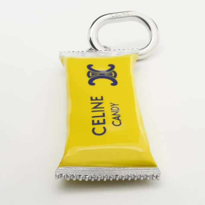 Charms Candy Bar in Enamel and Brass with Rhodium Finish Charms Candy Bar in Enamel and Brass with Rhodium Finish
