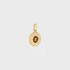 Charms Decagon Triomphe Medal in Enamel and Brass with Gold Finish Charms Decagon Triomphe Medal in Enamel and Brass with Gold Finish