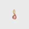 Charms Fig in Brass with Gold Finish, Enamel and Strass Charms Fig in Brass with Gold Finish, Enamel and Strass