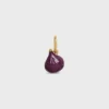 Charms Fig in Brass with Gold Finish, Enamel and Strass Charms Fig in Brass with Gold Finish, Enamel and Strass