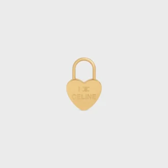 Charms Heart Padlock in Brass with Gold Finish Charms Heart Padlock in Brass with Gold Finish