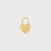 Charms Heart Padlock in Brass with Gold Finish Charms Heart Padlock in Brass with Gold Finish