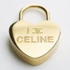 Charms Heart Padlock in Brass with Gold Finish Charms Heart Padlock in Brass with Gold Finish