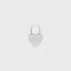 Charms Heart Padlock in Brass with Rhodium Finish Charms Heart Padlock in Brass with Rhodium Finish