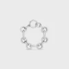 Charms Heritage Chunky Bracelet in Brass with Rhodium Finish Charms Heritage Chunky Bracelet in Brass with Rhodium Finish