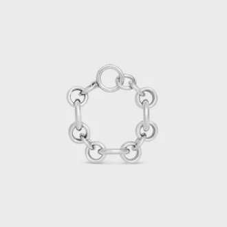 Charms Heritage Chunky Bracelet in Brass with Rhodium Finish Charms Heritage Chunky Bracelet in Brass with Rhodium Finish
