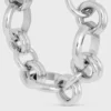 Charms Heritage Chunky Bracelet in Brass with Rhodium Finish Charms Heritage Chunky Bracelet in Brass with Rhodium Finish