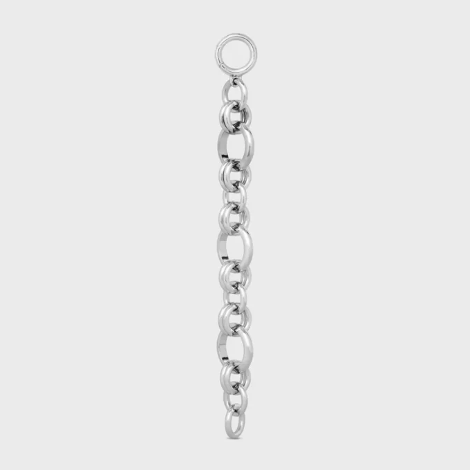 Charms Heritage Chunky Bracelet in Brass with Rhodium Finish Charms Heritage Chunky Bracelet in Brass with Rhodium Finish