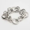 Charms Heritage Chunky Bracelet in Brass with Rhodium Finish Charms Heritage Chunky Bracelet in Brass with Rhodium Finish