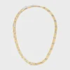 Charms Long Necklace in Brass with Gold and Rhodium Finsih Charms Long Necklace in Brass with Gold and Rhodium Finsih