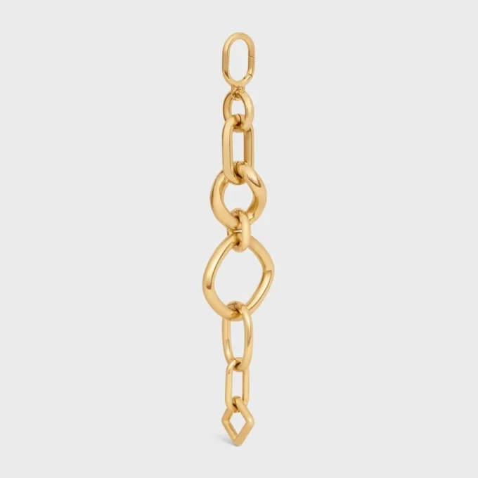 Charms Modern Chunky Gourmette in Brass with Gold Finish Charms Modern Chunky Gourmette in Brass with Gold Finish