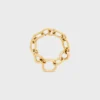 Charms Modern Thin Gourmette in Brass with Gold Finish Charms Modern Thin Gourmette in Brass with Gold Finish